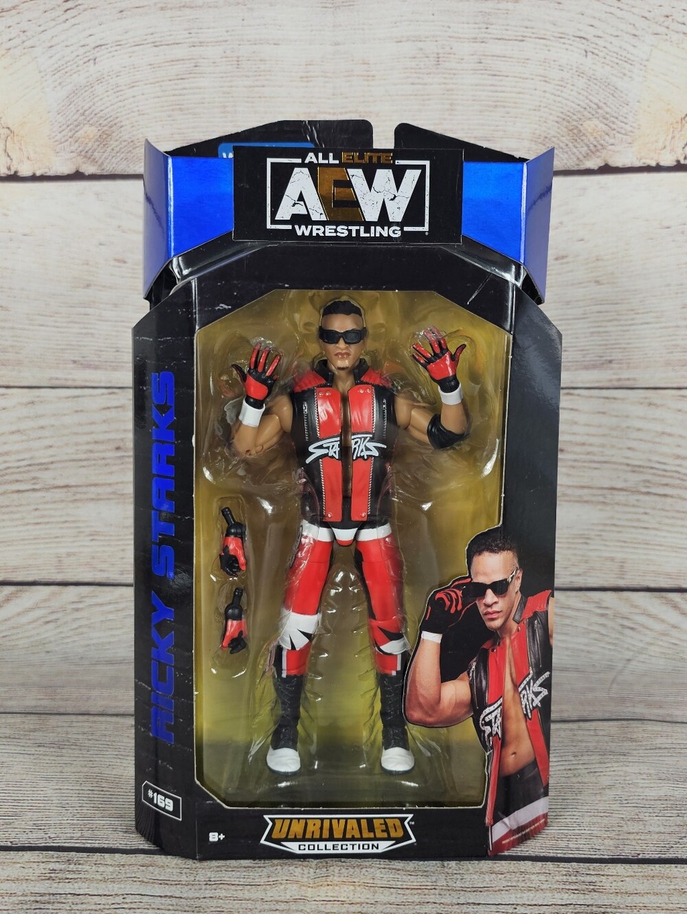 AEW Elite Unrivaled Ricky Starks (Saints Wwe) Action Figure #169 Walmart Sealed
